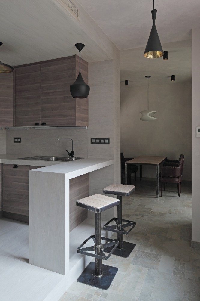 Smolenka “Oak Tube’’ Apartment / Peter Kostelov