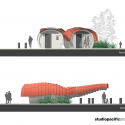 Kumutoto Toilets / Studio Pacific Architecture Kumutoto Toilets / Studio Pacific Architecture Elevation 02