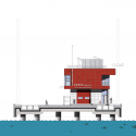 FDNY Marine Company 9 / Sage and Coombe Architects Elevation 04