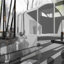 Australian Pavilion focuses on Architect's Evolving Role at Biennale (2) An informal meeting area in the forecourt of the Australian Pacilion, featuring sculptural Foosball tables. © Archrival