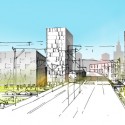 "Reunite the River with Our City" (7) view from railway bridge sketch