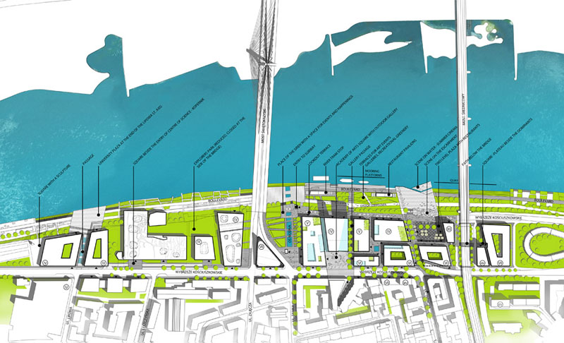 “Reunite the River with Our City” / 4am Architekci