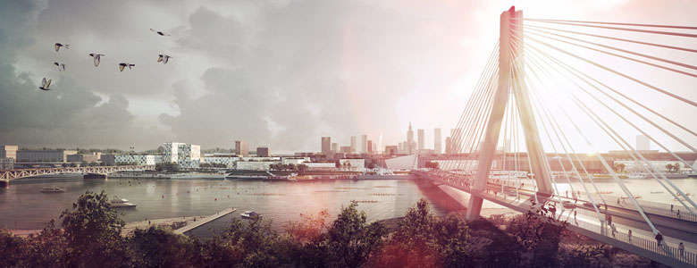 “Reunite the River with Our City” / 4am Architekci