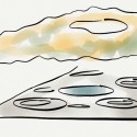 AMP concept sketches-4 Concept Sketches. We represent that loss in a planted shade canopy that streams light to a reflecting pool below.© Studio a+i