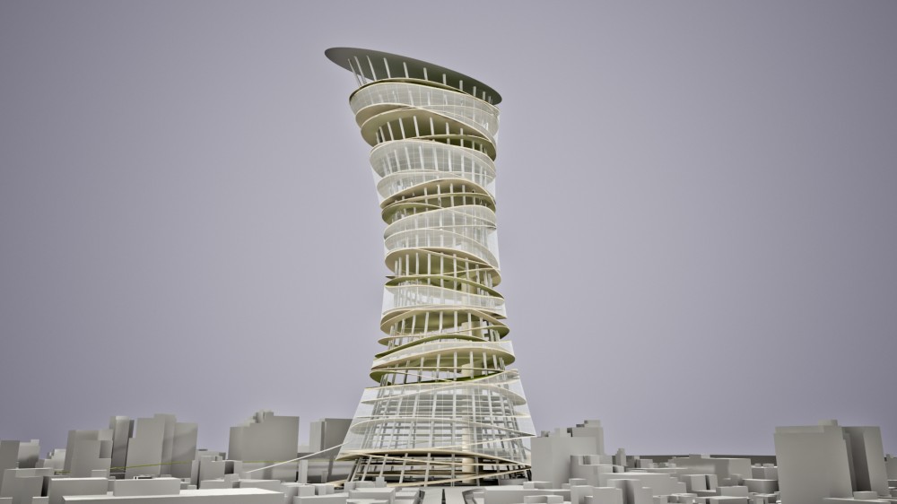 Barrio Capital: A Public Skyscraper / Molcajete. Urban Think Tank