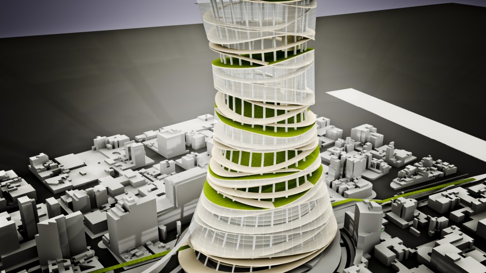 Barrio Capital: A Public Skyscraper / Molcajete. Urban Think Tank