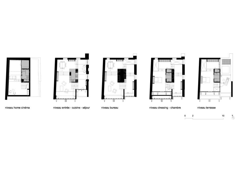 Maison Escalier / Moussafir Architectes Associés