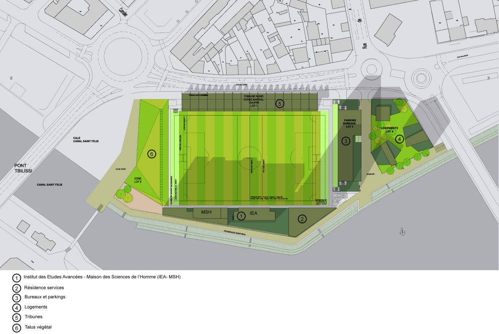 Architectural and urban redevelopment site in Nantes Saupin / FGP(a)