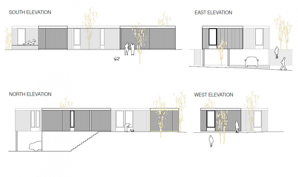 Seven Modular Housing in Covas / Salgado e Liñares Architects