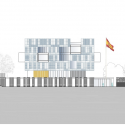 Fuencarral-El Pardo Police Station / Voluar Arquitectura Fuencarral-El Pardo Police Station / Voluar Arquitectura Elevation 01