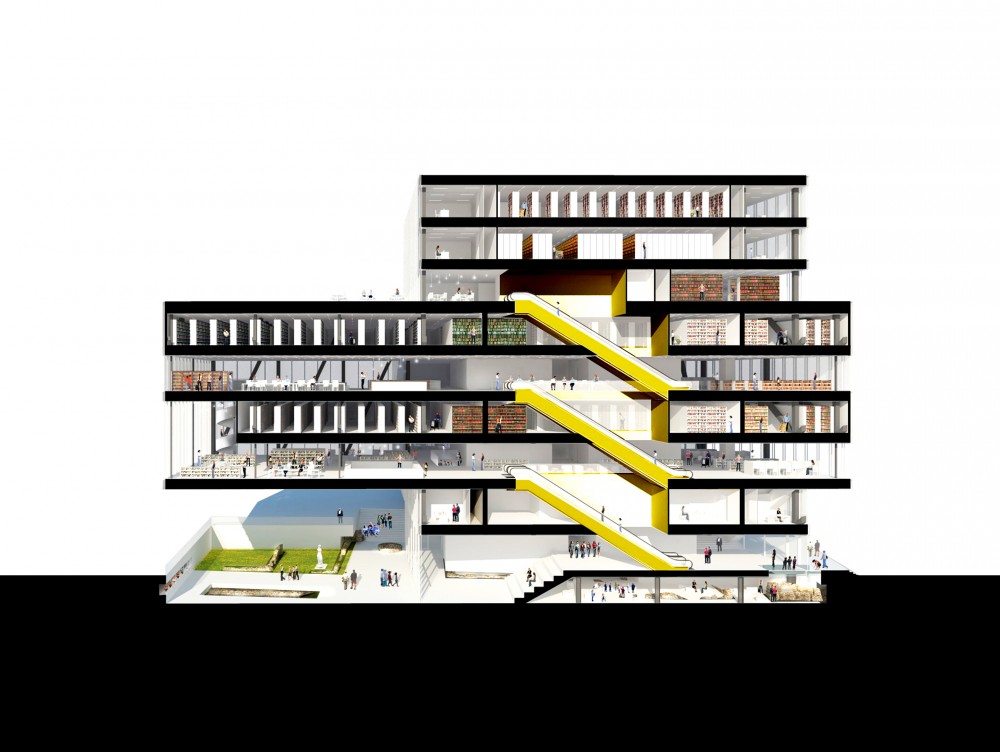 NUK II National Library Proposal / BARCODE Architects