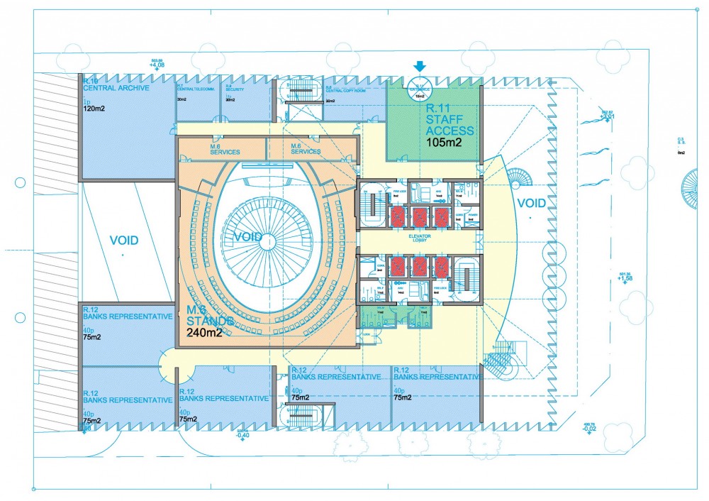Tehran Stock Exchange Competition Entry / Hans Hollein & Partner