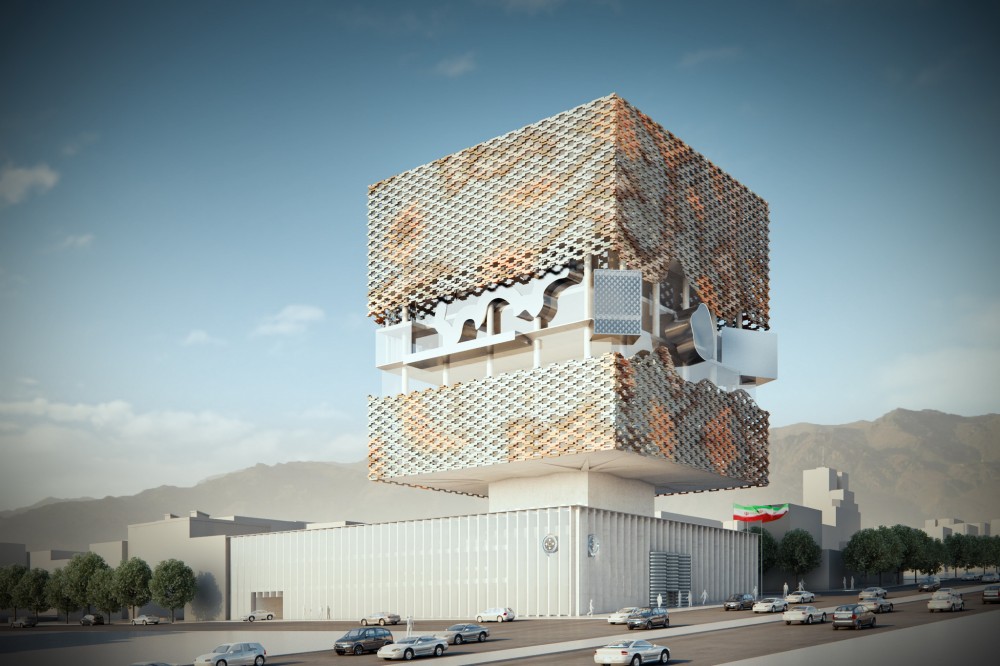 Tehran Stock Exchange Competition Entry / Hans Hollein & Partner