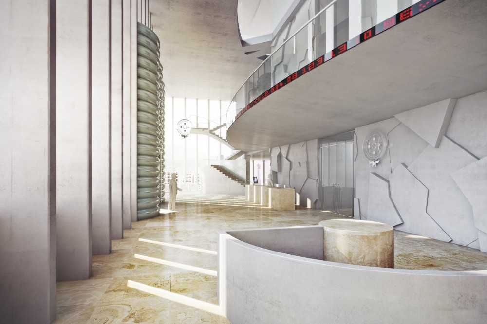 Tehran Stock Exchange Competition Entry / Hans Hollein & Partner