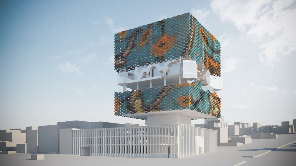 Tehran Stock Exchange Competition Entry / Hans Hollein & Partner