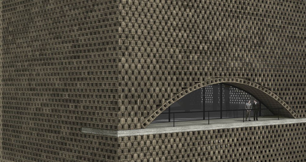 Tehran Stock Exchange Competition, 1st Prize: Alejandro Aravena Architects & VAV Studio