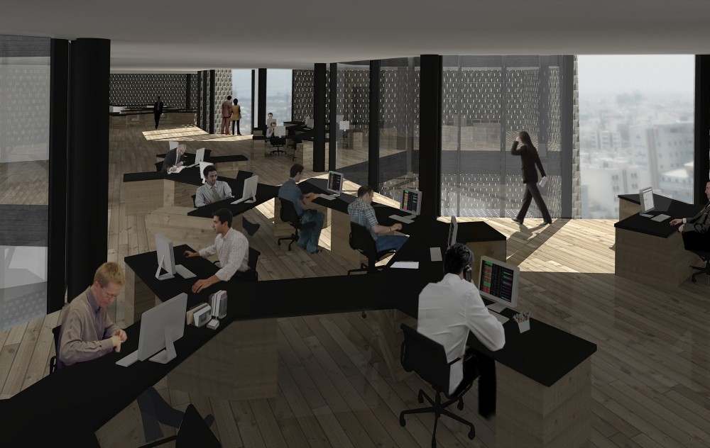 Tehran Stock Exchange Competition, 1st Prize: Alejandro Aravena Architects & VAV Studio