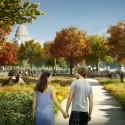 National Mall Design Winning Proposal (4) view from native garden © GGN / Methanoia