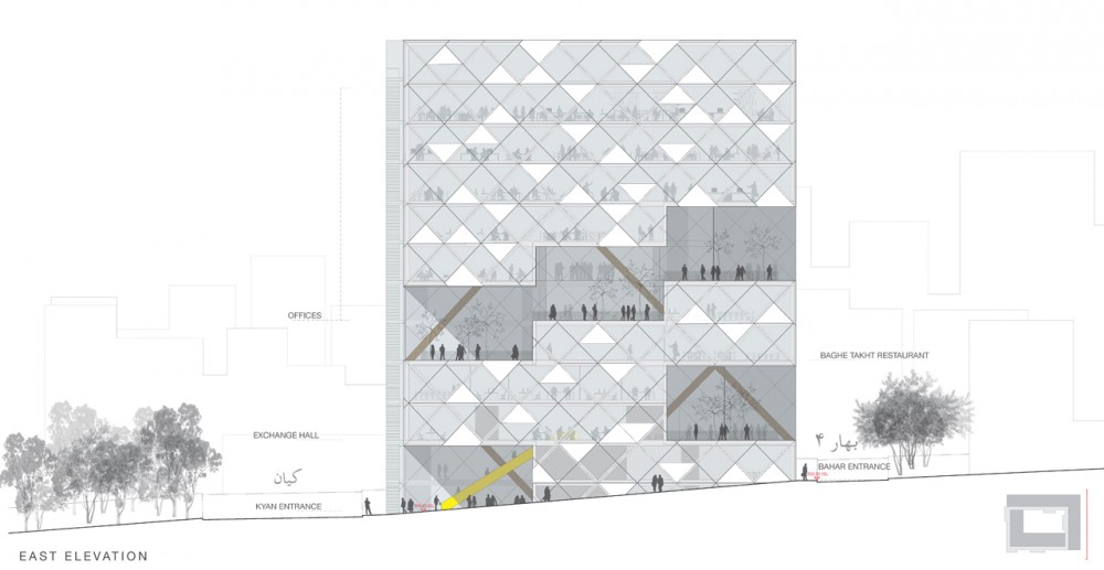 Tehran Stock Exchange Competition, 3rd / Nasrine Seraji + ASAA + Mehdi Bakhshizadeh + Tadbir Omran lranian