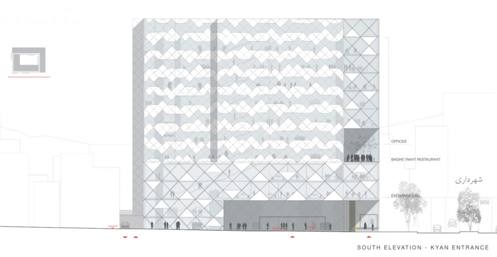 Tehran Stock Exchange Competition, 3rd / Nasrine Seraji + ASAA + Mehdi Bakhshizadeh + Tadbir Omran lranian