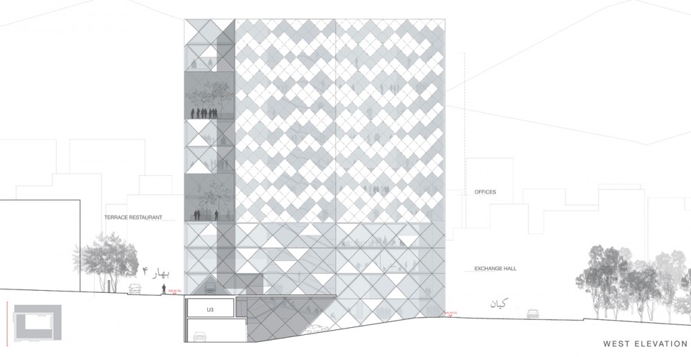 Tehran Stock Exchange Competition, 3rd / Nasrine Seraji + ASAA + Mehdi Bakhshizadeh + Tadbir Omran lranian