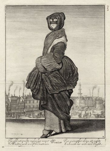 Wenceslaus Hollar. Winter. Etching, 1643. Folger Shakespeare Library.