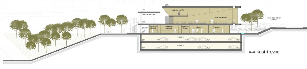 Sisli Halide Edip Adivar Mosque and Social Complex Winning Proposal / Kolektif Mimarlar