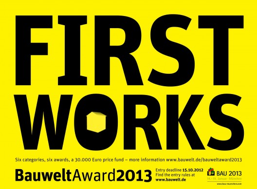 Bauwelt Prize 2013 Competition