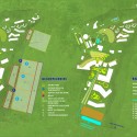 Diagram, Village Health Works 40-acre Master Plan / Louise Braverman, Architect Diagram, Village Health Works 40-acre Master Plan / Louise Braverman, Architect Diagram, Village Health Works 40-acre Master Plan; Courtesy of Louise Braverman Architect