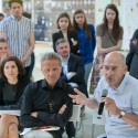 Venice Biennale 2012: Strelka Institute hosts discussions on shaping tomorrow's cities (2) Venice Biennale 2012: Strelka Institute hosts discussions on shaping tomorrow's cities (2) Farshid Moussavi, Michael Schindhelm and Rem Koolhaas discussing Strelka student projects. - Courtesy of the Strelka Institute