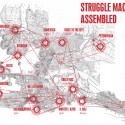 Venice Biennale 2012: Croatian Pavilion (5) Map of the struggle machine assembled - Courtesy of Pulska grupa