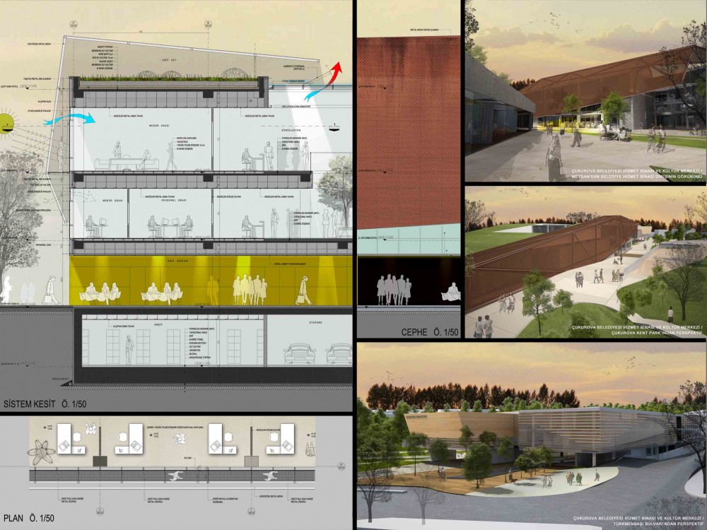 Adana City Hall and Cultural Center / MTF Proje