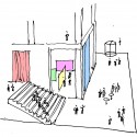Town Hall and Health Center (10) Town Hall and Health Center (10) staircase auditorium sketch