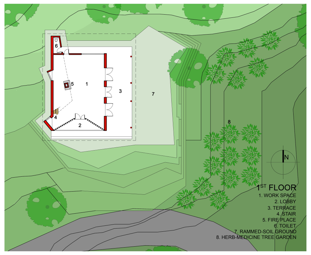 Ta Phin community house / 1+1>2