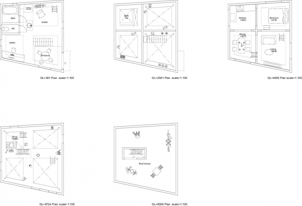 HouseT / Hiroyuki Shinozaki Architects