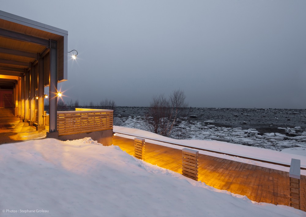Le Massif de Charlevoix Train Station / STGM Architectes