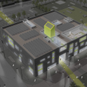 Green Incubator / Plus Three Architecture Elevation 01