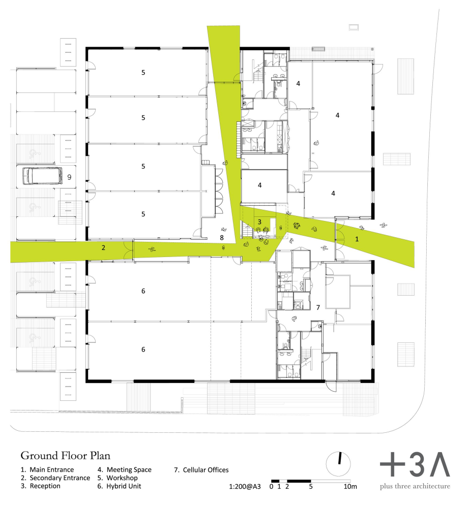 Green Incubator / Plus Three Architecture