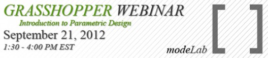 modeLab Grasshopper Webinar