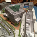 Neil M. Denari Architects Wins New Keelung Harbor Service Building (2) Competition Model via Michael Speaks