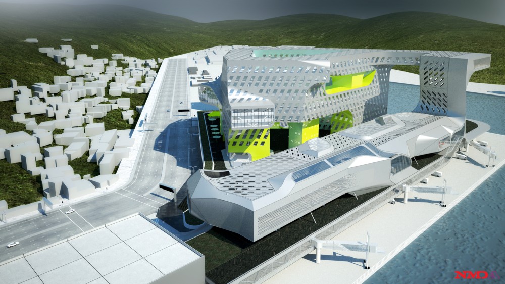 Keelung Harbor Service Building / Neil M. Denari Architects