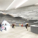 V&A at Dundee / Kengo Kuma & Associates (12) V&A at Dundee / Kengo Kuma & Associates (12) Main hall with grand staircase © Kengo Kuma & Associates