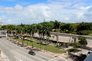 he Bayfront Parkway project, in Miami Florida, transformed a median strip parking lot into a park. Credit Ana Bikic.