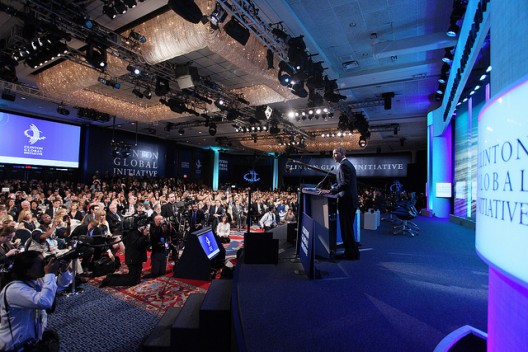 President Obama address Clinton Global Initiative