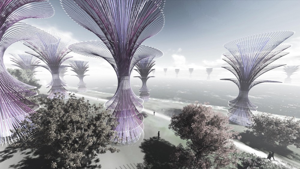‘Wind Fountain’ Competition Entry / Gembong Reksa Kawula