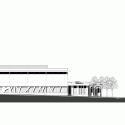 Jessie-Owens Gymnasium / Épicuria Architectes Jessie-Owens Gymnasium / Épicuria Architectes East Elevation 01