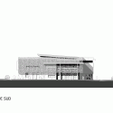 Jessie-Owens Gymnasium / Épicuria Architectes Jessie-Owens Gymnasium / Épicuria Architectes South Elevation 01