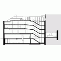 Vander Hotel / Sadar + Vuga Longitudinal Section 01