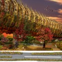 Forest Corridor – Highway Noise Barrier (1) Courtesy of BREAD Studio