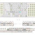 National Museum of Afghanistan Competition Winners (4) 1st prize / floor plans and sections - Courtesy of AV 62 Arquitectos